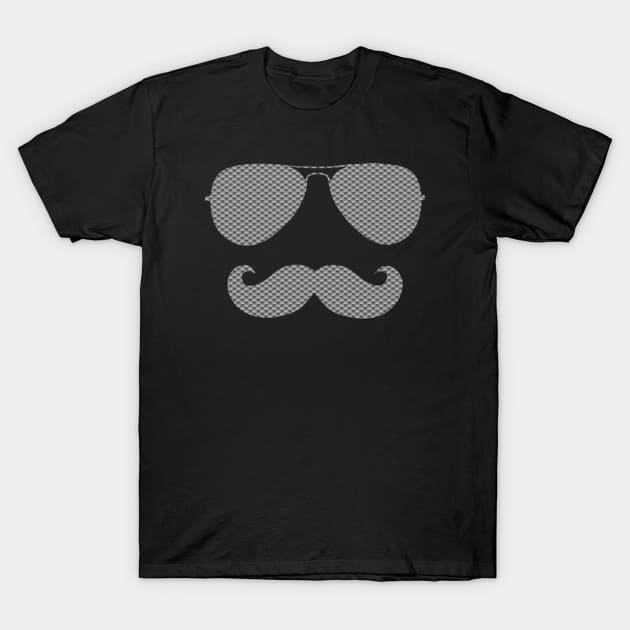 Cool Mustache Sunglasses. T-Shirt by Noerhalimah